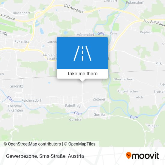 Gewerbezone, Sms-Straße map