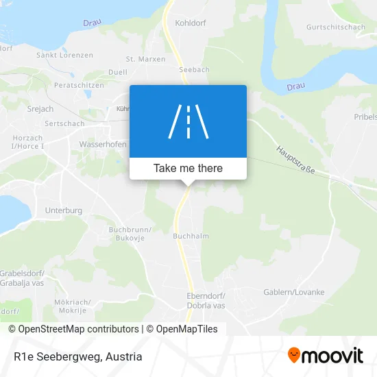 R1e Seebergweg map