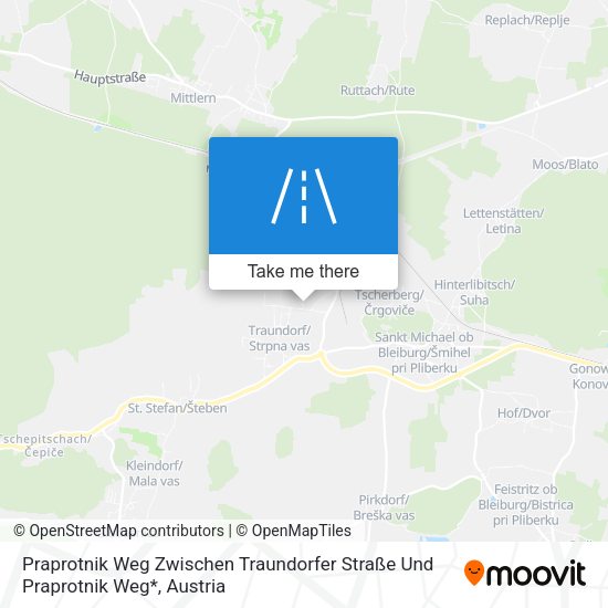 Praprotnik Weg Zwischen Traundorfer Straße Und Praprotnik Weg* map