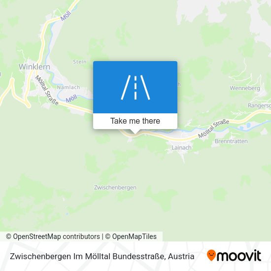 Zwischenbergen Im Mölltal Bundesstraße map