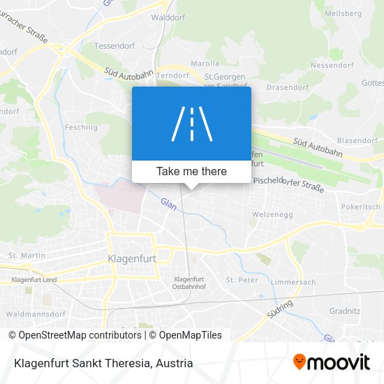 Klagenfurt Sankt Theresia map