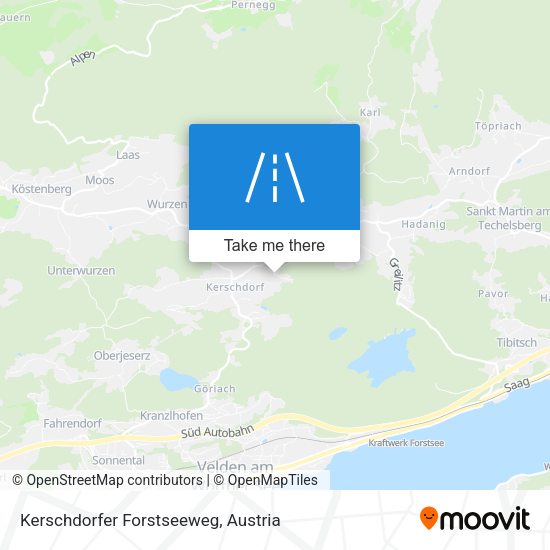 Kerschdorfer Forstseeweg map