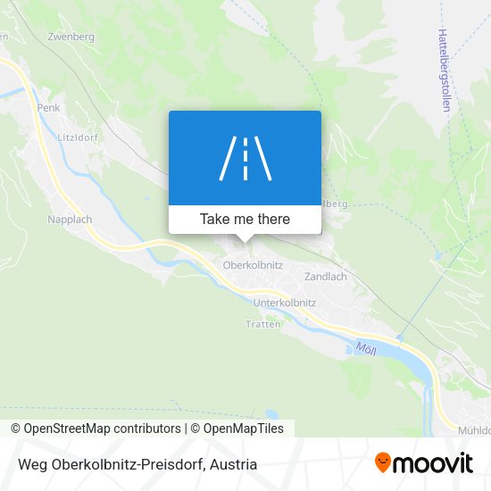 Weg Oberkolbnitz-Preisdorf map