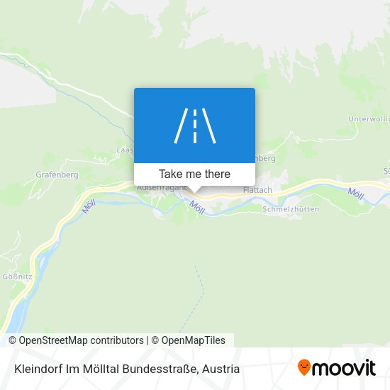 Kleindorf Im Mölltal Bundesstraße map