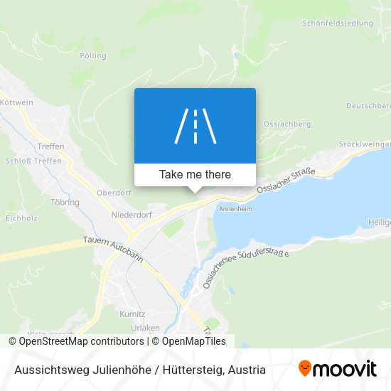 Aussichtsweg Julienhöhe / Hüttersteig map