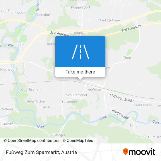 Fußweg Zum Sparmarkt map