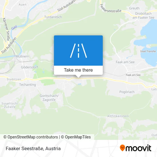 Faaker Seestraße map