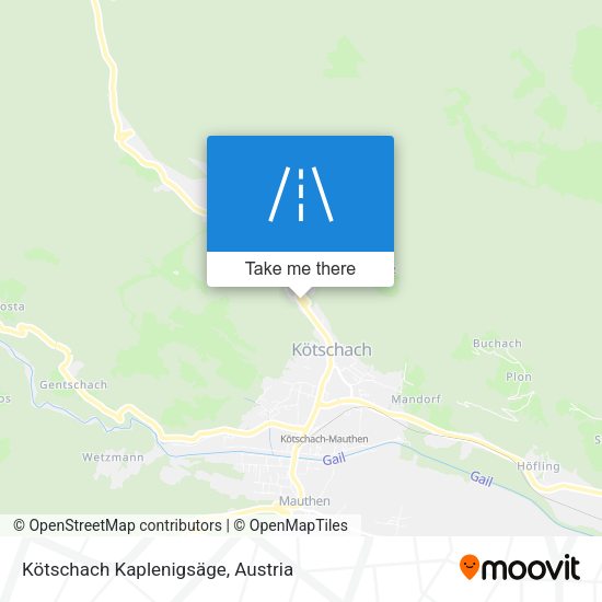 Kötschach Kaplenigsäge map