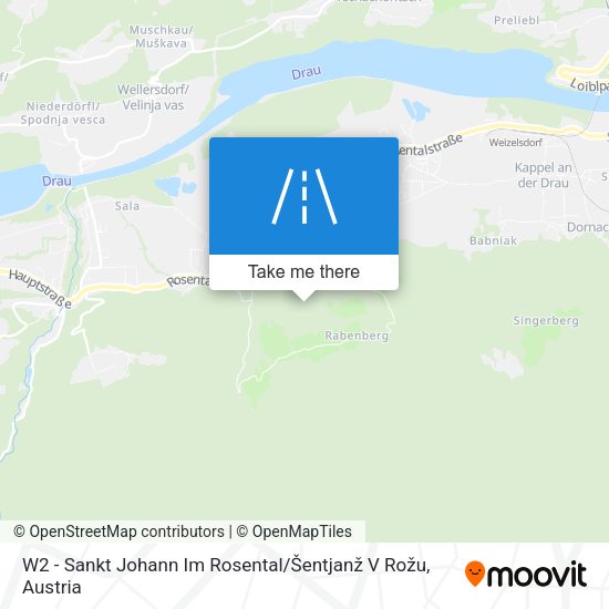 W2 - Sankt Johann Im Rosental / Šentjanž V Rožu map