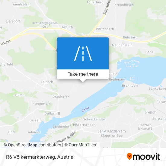 R6 Völkermarkterweg map