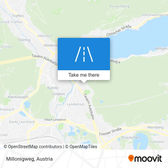 Millonigweg map