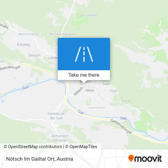 Nötsch Im Gailtal Ort map