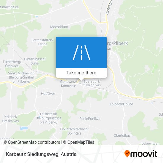 Karbeutz Siedlungsweg map