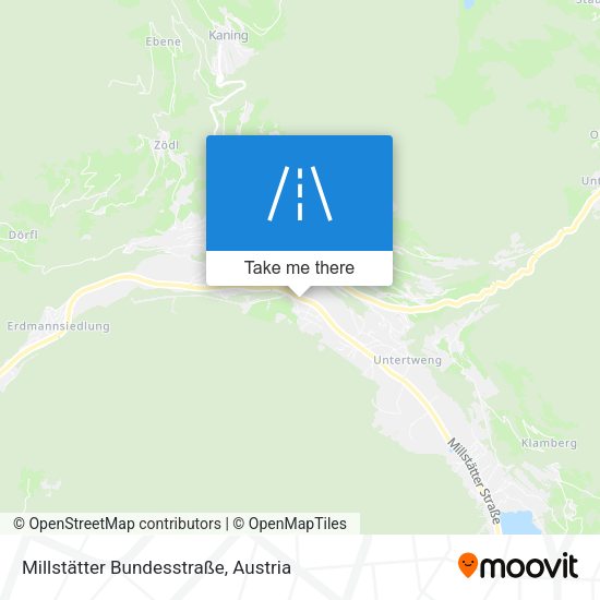 Millstätter Bundesstraße map