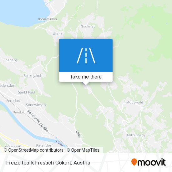 Freizeitpark Fresach Gokart map
