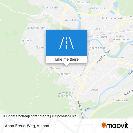 Anna-Freud-Weg map