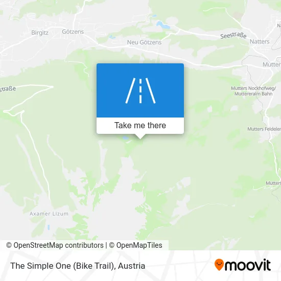 The Simple One (Bike Trail) map