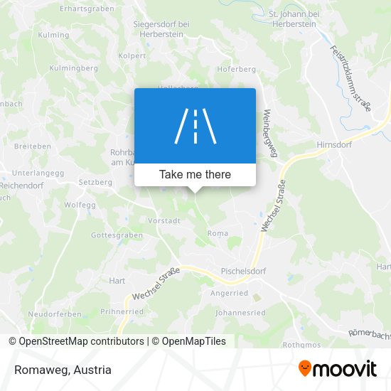 Romaweg map