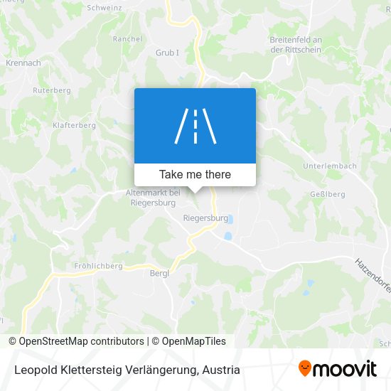 Leopold Klettersteig Verlängerung map