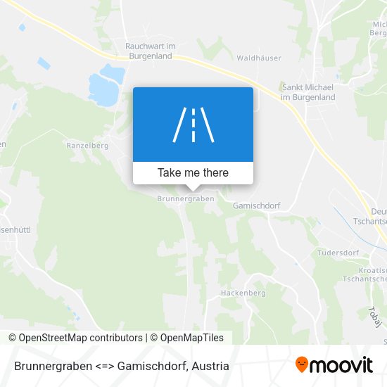 Brunnergraben <=> Gamischdorf map