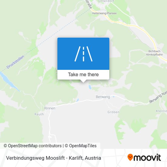 Verbindungsweg Mooslift - Karlift map