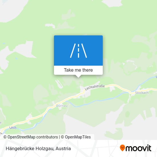 Hängebrücke Holzgau map