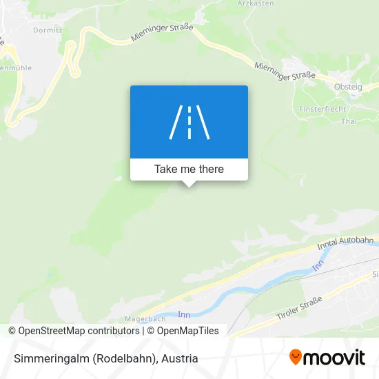 Simmeringalm (Rodelbahn) map