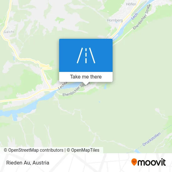 Rieden Au map