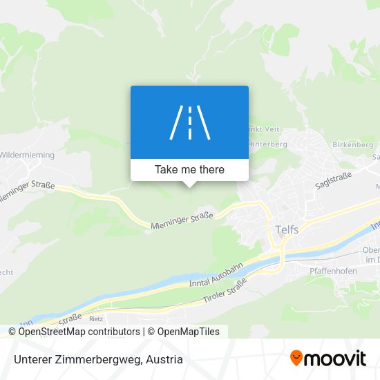 Unterer Zimmerbergweg map