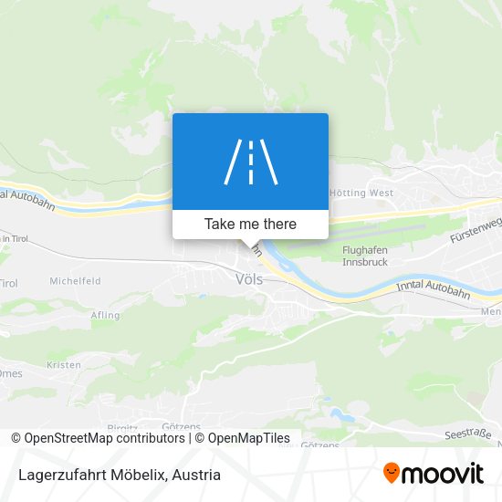 Lagerzufahrt Möbelix map