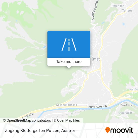 Zugang Klettergarten Putzen map
