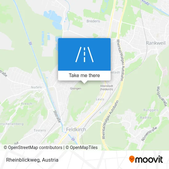 Rheinblickweg map