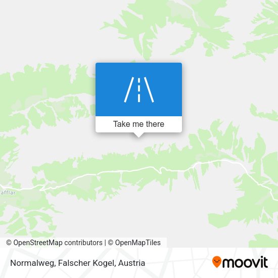 Normalweg, Falscher Kogel map