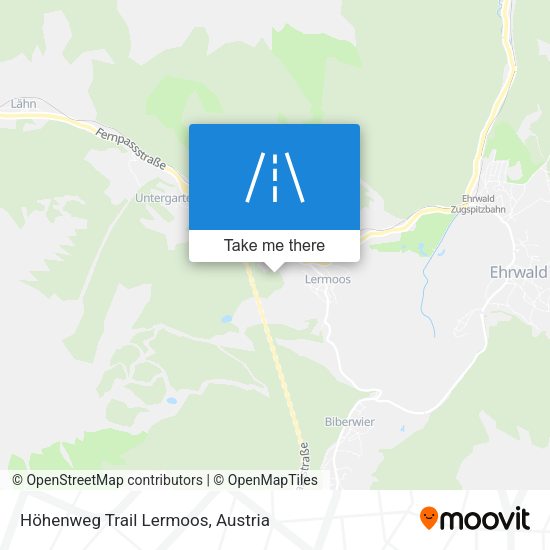 Höhenweg Trail Lermoos map
