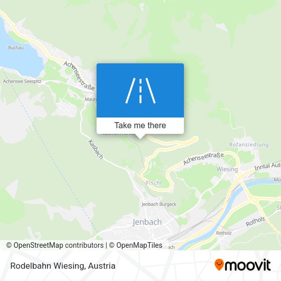 Rodelbahn Wiesing map