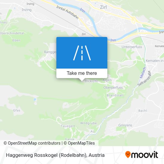 Haggenweg Rosskogel (Rodelbahn) map