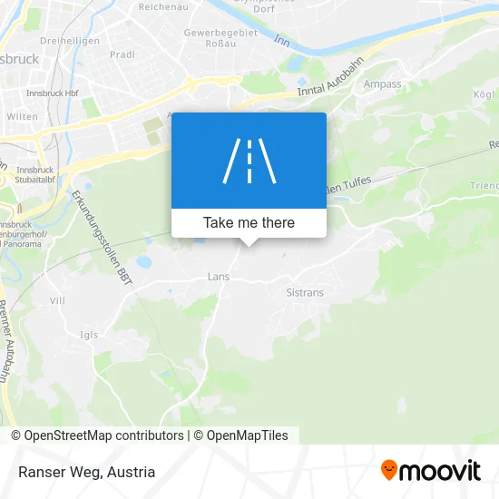 Ranser Weg map