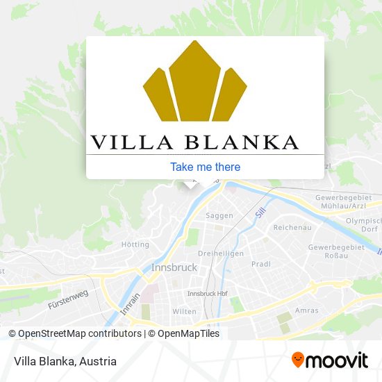 Villa Blanka map