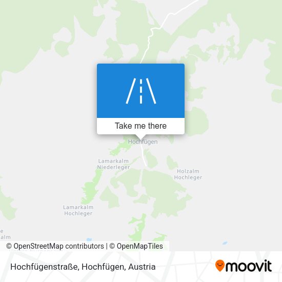 Hochfügenstraße, Hochfügen map