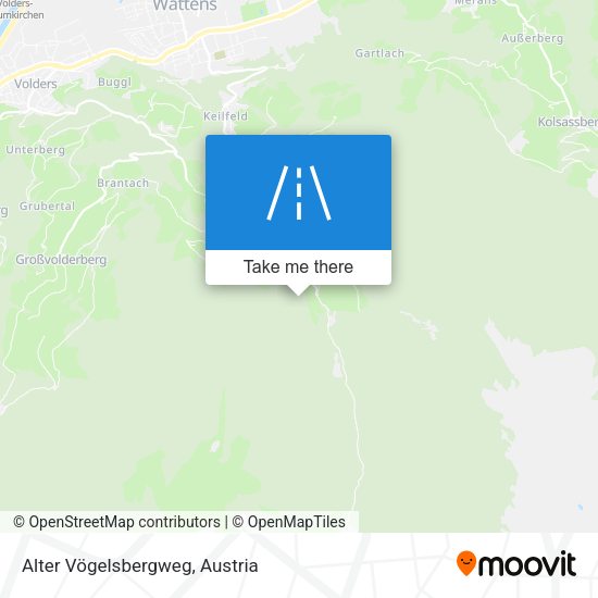 Alter Vögelsbergweg map