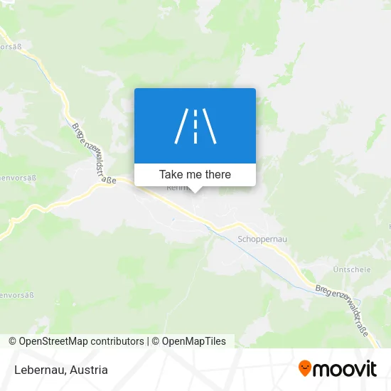 Lebernau map