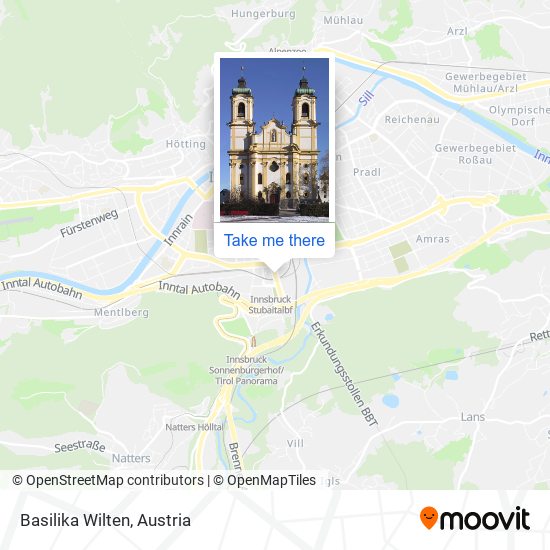 Basilika Wilten map