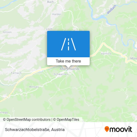 Schwarzachtobelstraße map