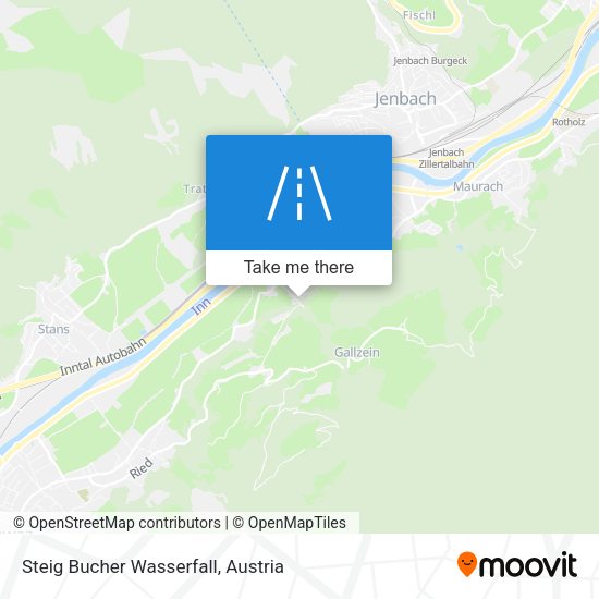 Steig Bucher Wasserfall map