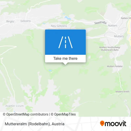 Muttereralm (Rodelbahn) map