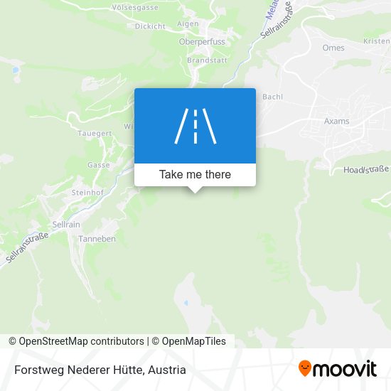 Forstweg Nederer Hütte map