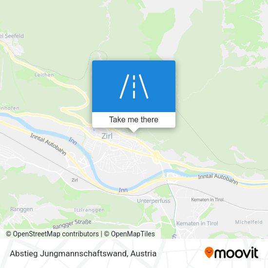 Abstieg Jungmannschaftswand map