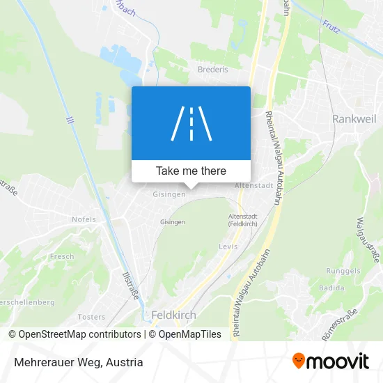 Mehrerauer Weg map