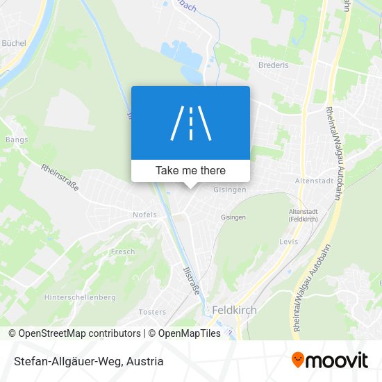 Stefan-Allgäuer-Weg map