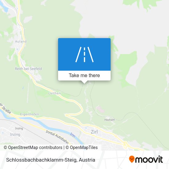 Schlossbachbachklamm-Steig map